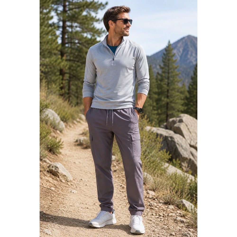 Tahari‎ Weekender Tech Pants Gray Large NWT Athleisure Gorpcore Travel Techwear